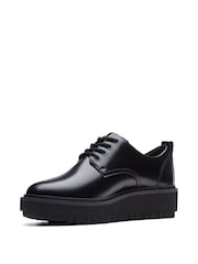 Clarks Black Leather Orianna Derby Shoes - Image 4 of 7