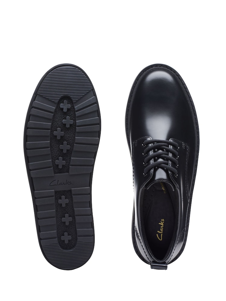 Clarks Black Leather Orianna Derby Shoes - Image 7 of 7
