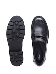 Clarks Orianna Bit Leather Loafer Shoes - Slika 7 iz 7