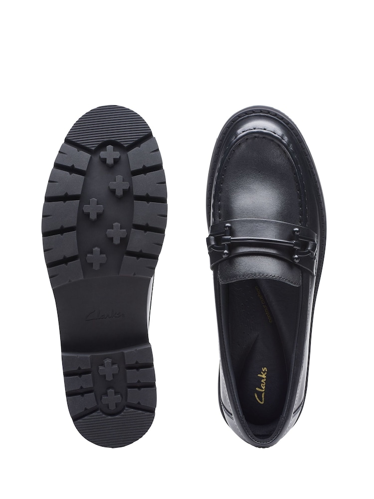 Clarks Orianna Bit Leather Loafer Shoes - Slika 7 iz 7