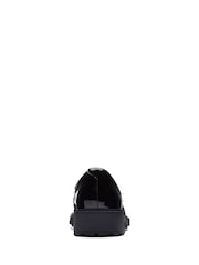 Clarks Dark Black Patent Standard Fit (D) Leather Orinoco Penny Loafer Shoes - Image 2 of 7