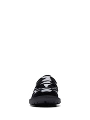 Clarks Dark Black Patent Standard Fit (D) Leather Orinoco Penny Loafer Shoes - Image 3 of 7