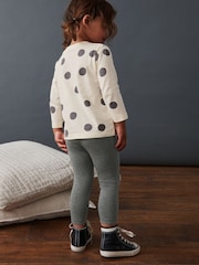 Grey Panda Embroidered Leggings (3mths-7yrs) - Image 3 of 6