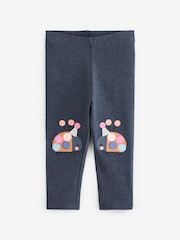 Marineblau/Marienkäfer - Bestickte Leggings (3 Monate bis 7 Jahre) - Bild 5 von 6