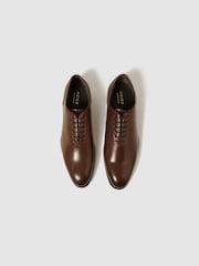 Reiss Tan Bay Leather Whole Cut Shoes - Image 3 of 5