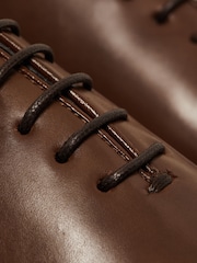 Reiss Tan Bay Leather Whole Cut Shoes - Image 4 of 5