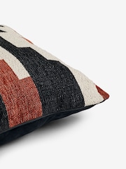 Black Aztec Geo Textured Cushion - Image 2 of 4