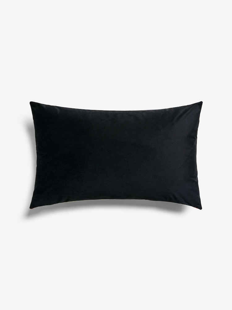 Black Aztec Geo Textured Cushion - Image 4 of 4