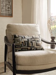 Monochrome Bronx Stripe Cushion - Image 1 of 5