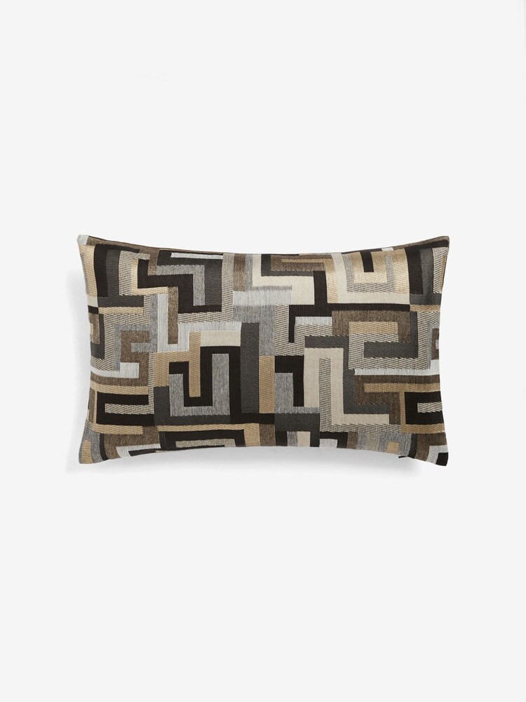 Monochrome Bronx Stripe Cushion - Image 2 of 5