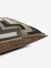Monochrome Bronx Stripe Cushion - Image 4 of 5