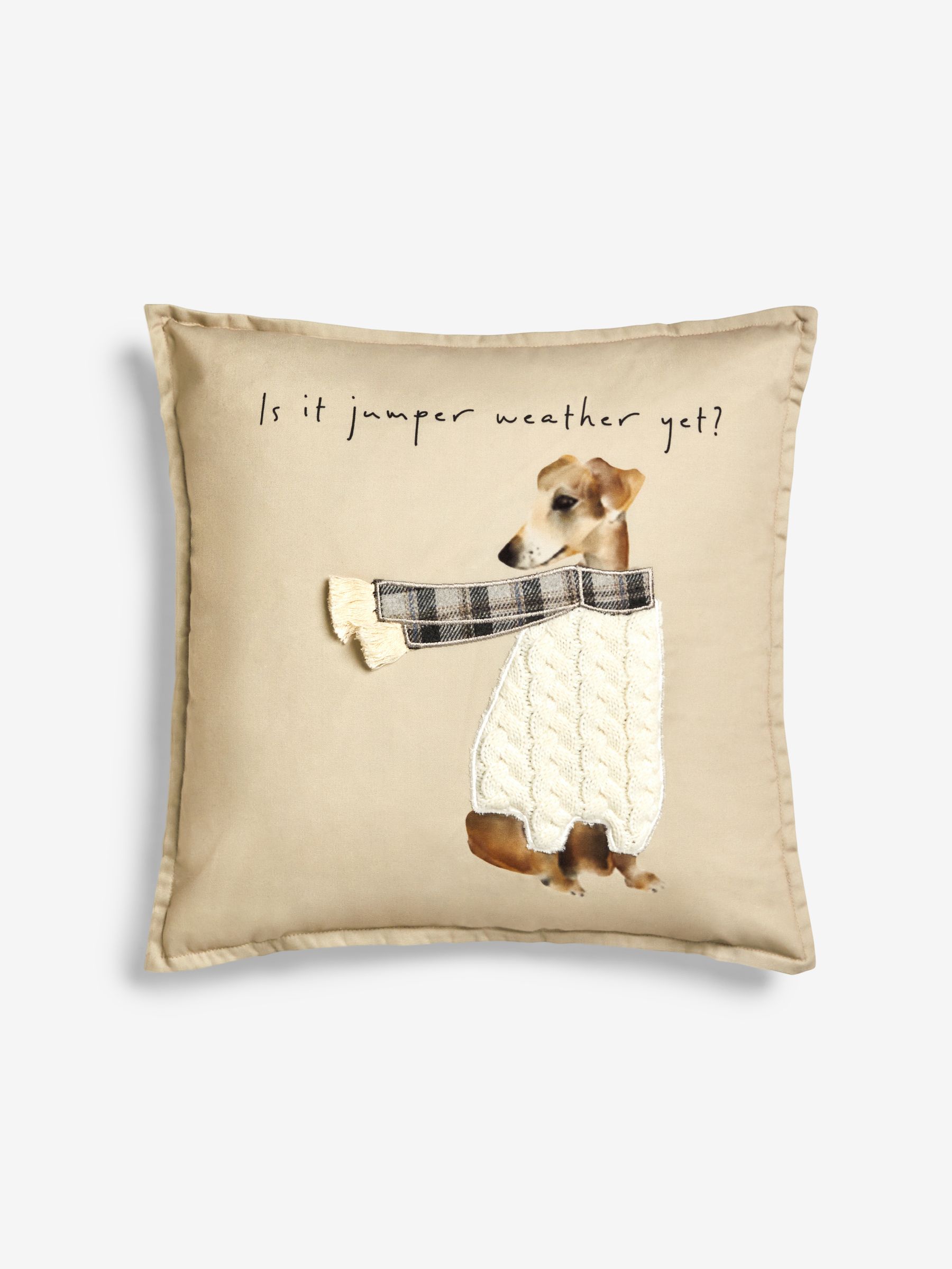 Whippet cushion top
