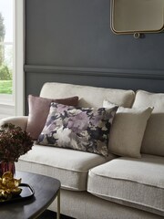 Purple Textured Floral Cushion - Image 1 of 4