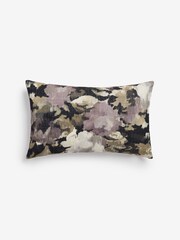Purple Textured Floral Cushion - Image 3 of 4