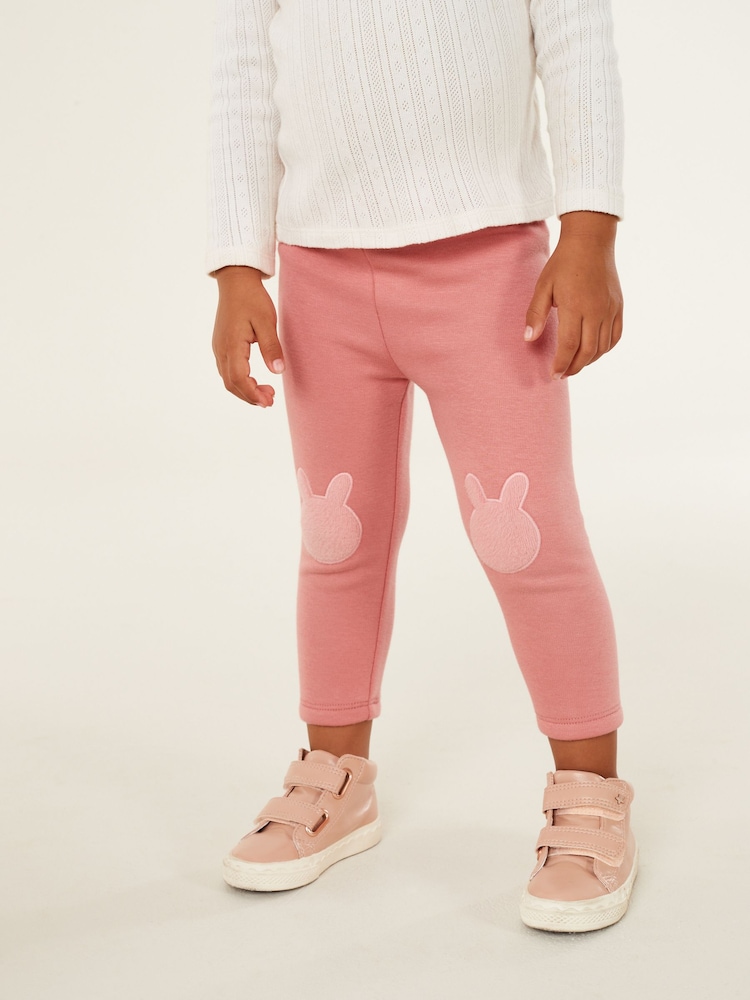 Mid Pink Cosy Fleece Lined Leggings (3mths-7yrs) - Image 1 of 6