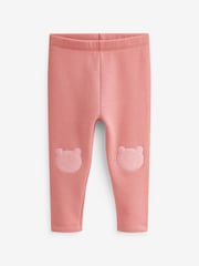 Mid Pink Cosy Fleece Lined Leggings (3mths-7yrs) - Image 5 of 6