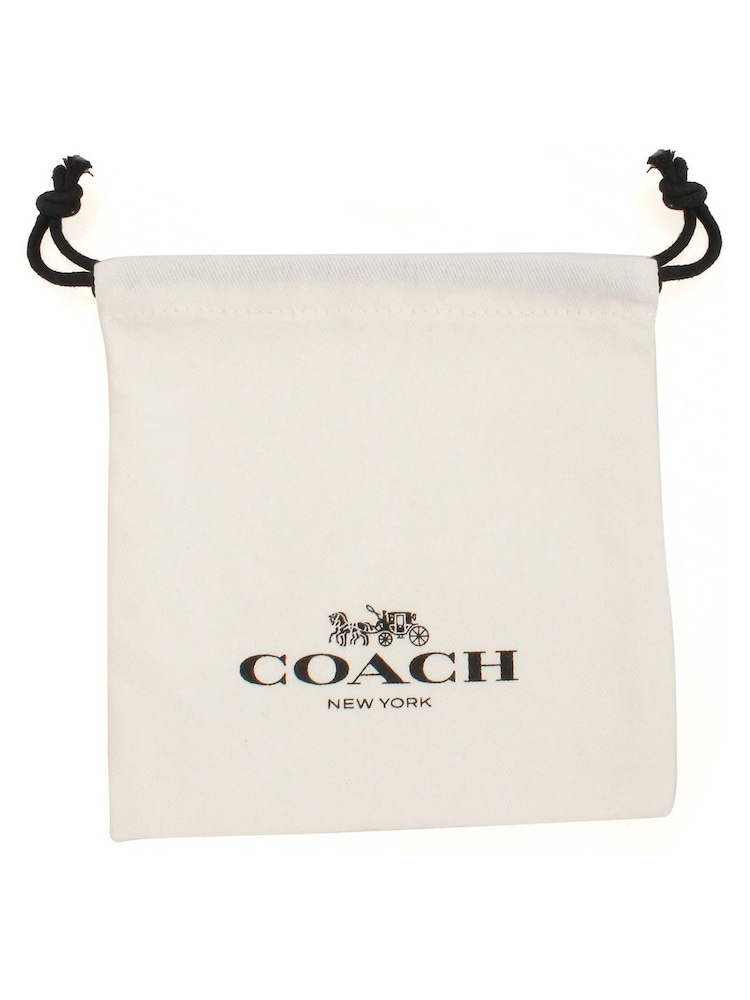 Золотой - COACH стеганые серьги для широкой стопы C - Image 2 of 2
