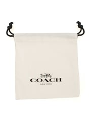 COACH Silver Quilted C Hinged Bangle Bracelet - Image 2 of 2