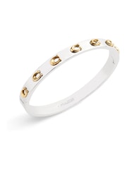 COACH Two Tone Signature C Hinged Bangle Bracelet - Image 2 of 2