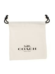 COACH Horse And Carriage Enamel Hinged Black Bangle Bracelet - Image 3 of 3