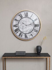 Libra Gold Constellation Numeral Wall Clock 75cm - Image 1 of 6