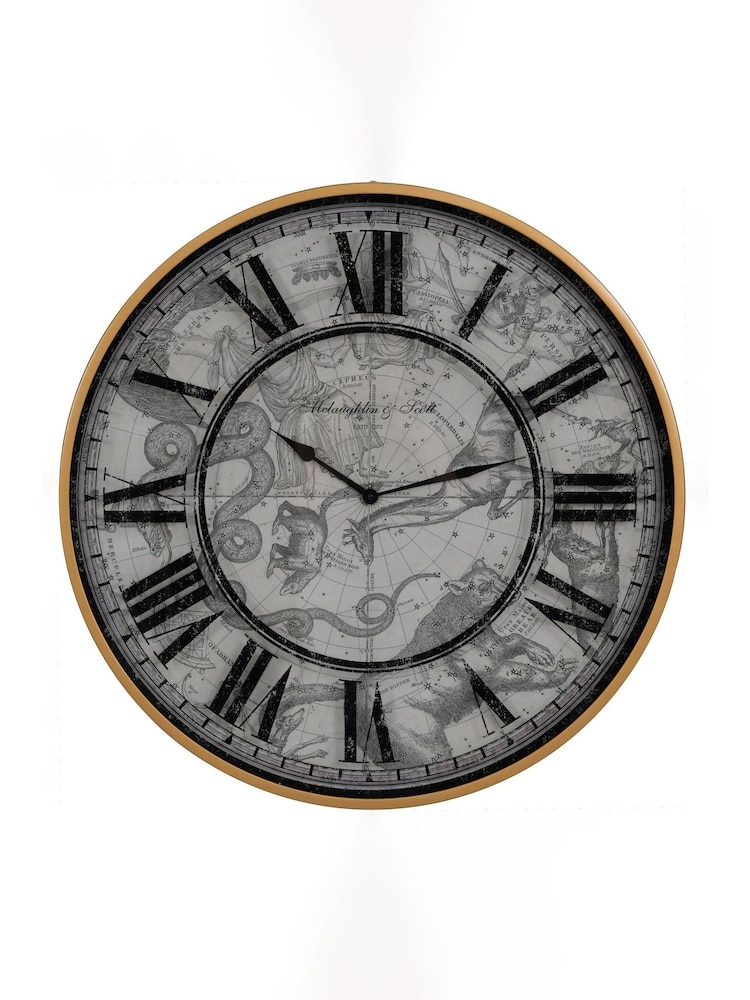 Libra Gold Constellation Numeral Wall Clock 75cm - Image 2 of 6