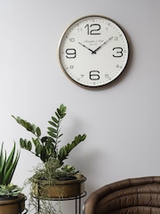 Libra Interiors Gold Risby Wall Clock - Image 1 of 4