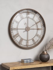 Libra Interiors Rust Antique Skeleton Wall Clock - Image 1 of 2