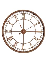 Libra Interiors Rust Antique Skeleton Wall Clock - Image 2 of 2