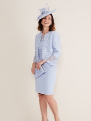 Phase Eight Blue Isabella Lace Jacket - Image 3 of 6