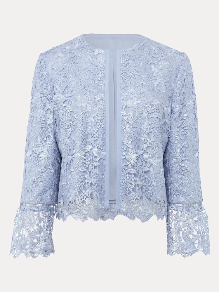 Phase Eight Blue Isabella Lace Jacket - Image 6 of 6