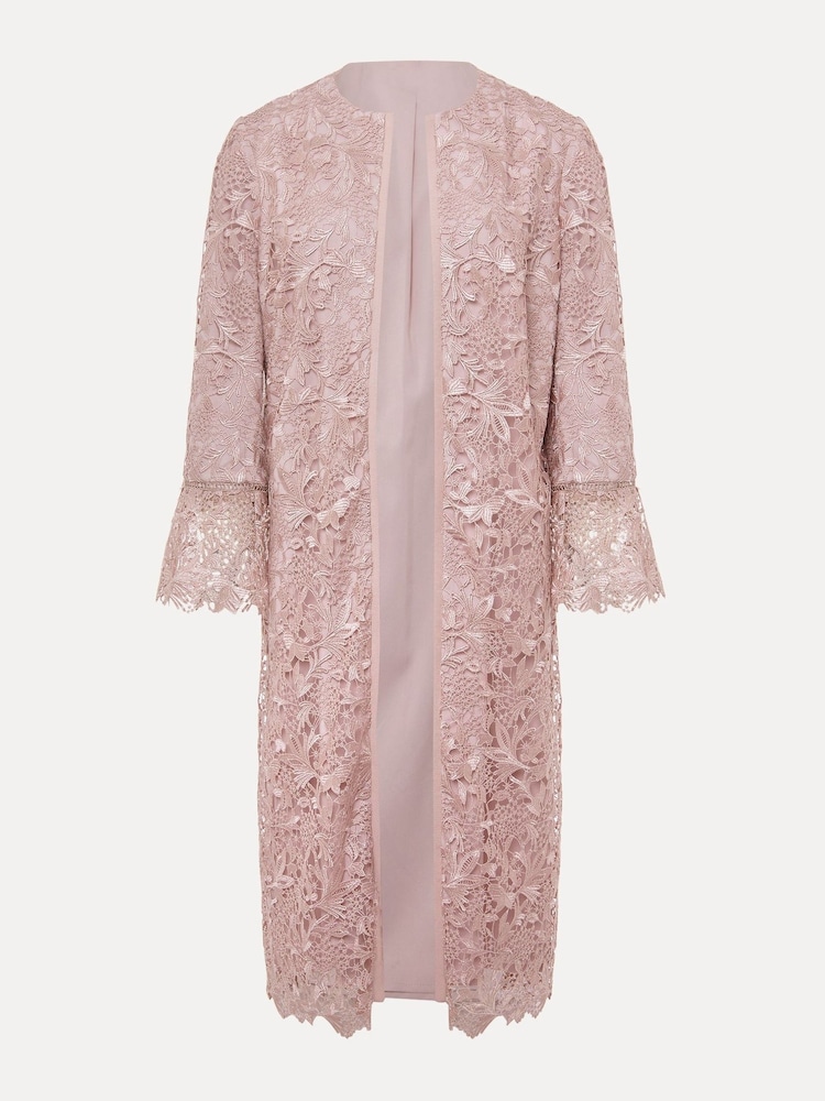 Phase Eight Pink Isabella Lace Coat - Image 6 of 6