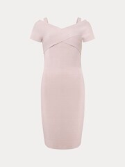 Phase Eight Pink Zella Knitted Bandage Dress - Image 6 of 6