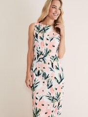 Phase Eight Natural Braelyn Peplum Scuba Dress - Image 1 of 1