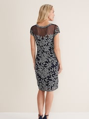 Phase Eight Blue Zila Tapework Dress - Image 2 of 6