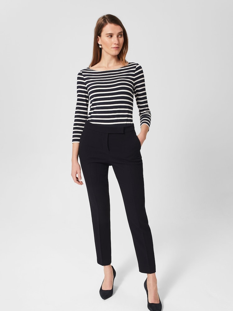 Hobbs Navy Blue Petite Petite Mia Trousers - Image 1 of 4