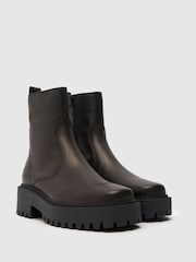 Schuh April Black Clean Leather Boots - Image 2 of 4