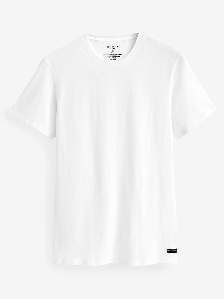 Ted Baker Grey Crew Neck T-Shirts 3 Pack - Image 7 of 9