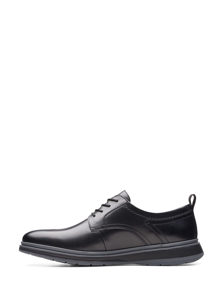 Clarks Black Clarks Leather Chantry Lo Shoes - Image 2 of 7