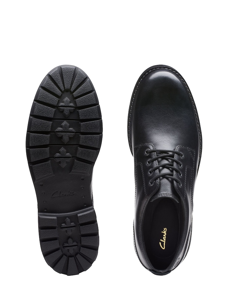 Clarks Black Leather Batcombe Tie Shoes - Image 6 of 6 Clarks Black Leather Batcombe Tie Shoes - Image 6 of 6