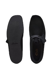 Clarks Black Suede Wallabee EVO Shoes - Image 10 of 10