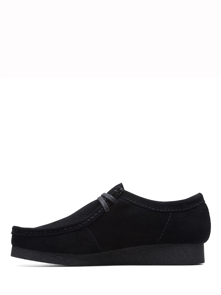 Schwarz - Clarks Wallabee Evo Schuhe aus Veloursleder - Bild 2 von 7