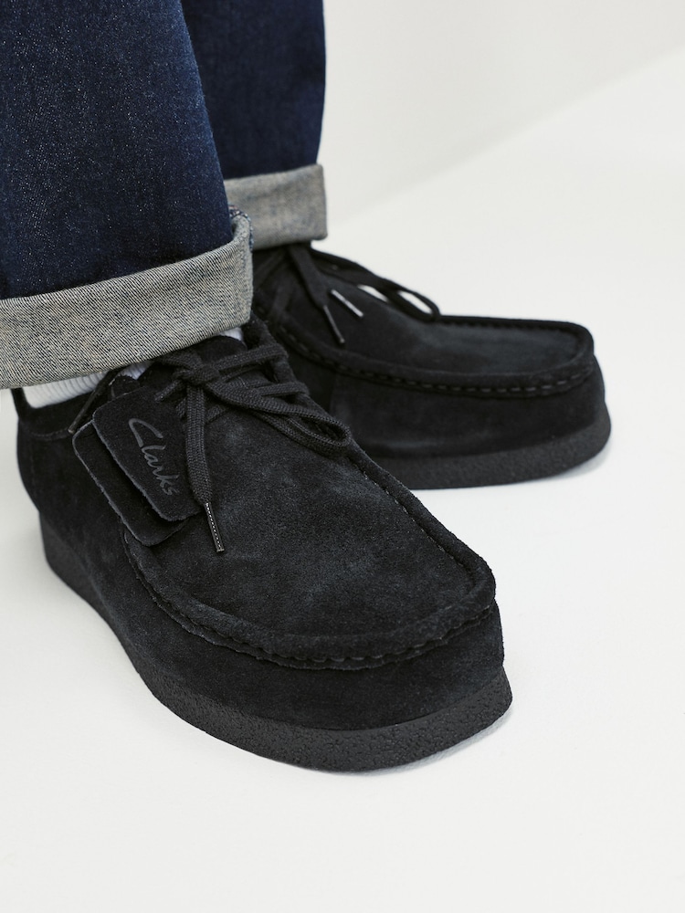 Negro - Clarks Suede Wallabee EVO Zapatos - Imagen 2 de 10 Negro - Clarks Suede Wallabee EVO Zapatos - Imagen 2 de 10
