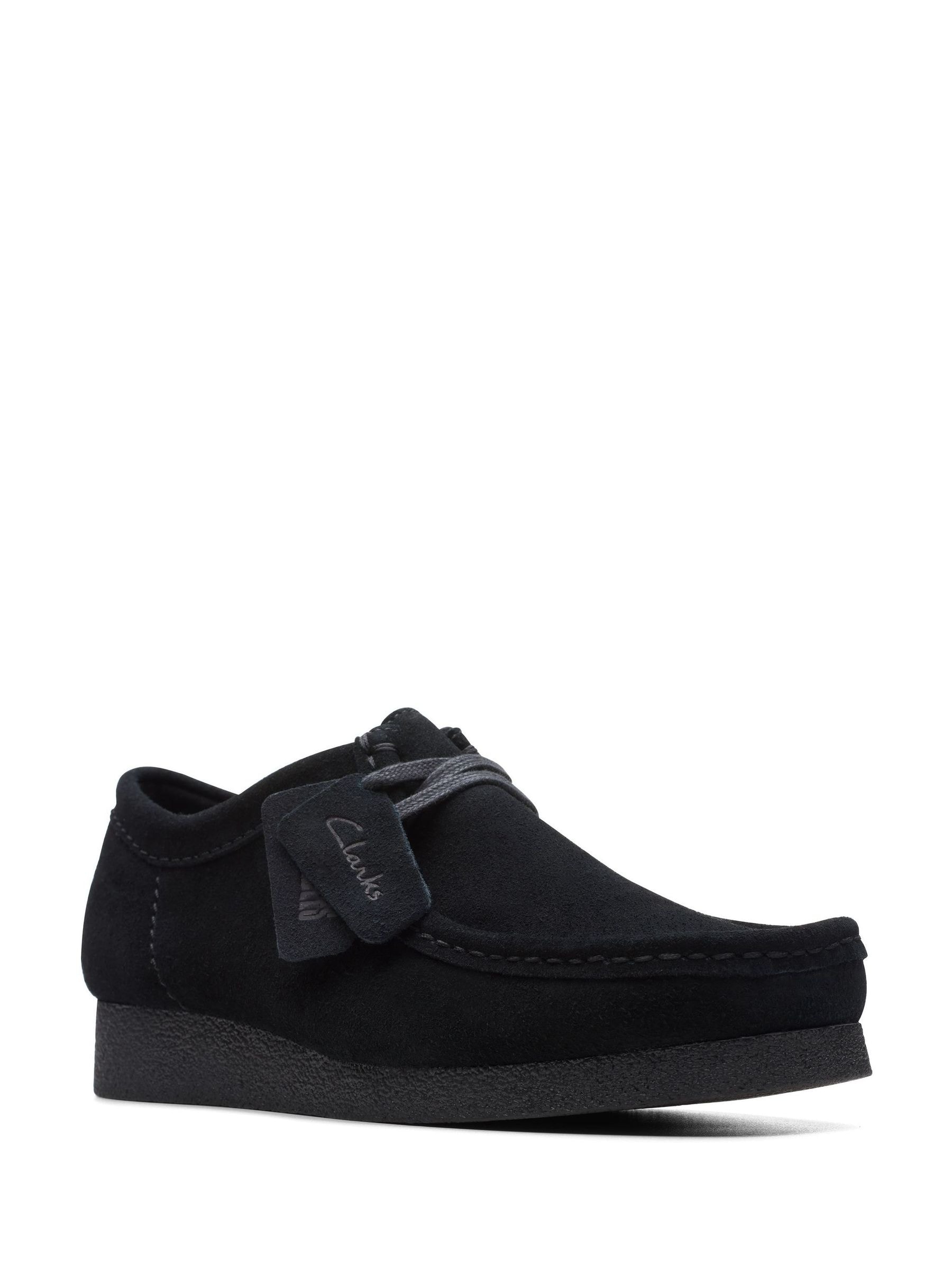 靴 Clarks wallabee low suede black 28cm Clarks Herren Wallabee Black – Veloursleder-Schuhe Classic