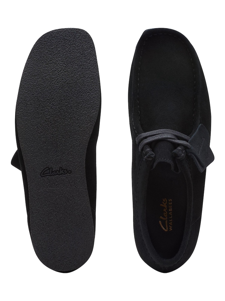 Schwarz - Clarks Wallabee Evo Schuhe aus Veloursleder - Bild 7 von 7