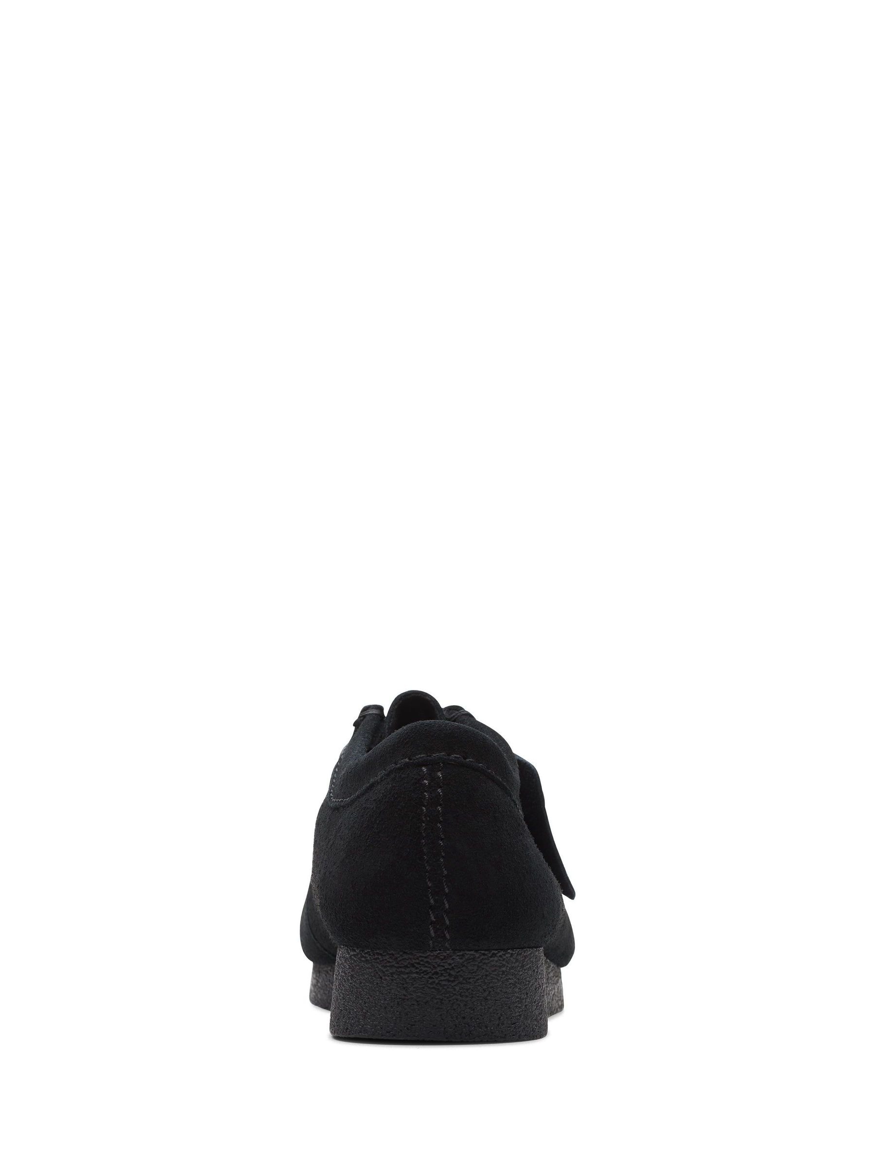 Buy Clarks Black Suede Wallabee EVO Shoes from Next Luxembourg
