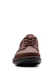 Clarks Brown Wide Fit (H) Mahogany Leather Nature Three Shoes - Image 5 of 7