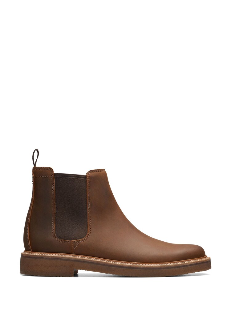 Clarks Brown Clarks Beeswax Leather Clarkdale Easy Boots - Image 1 of 7