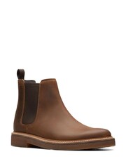Clarks Brown Clarks Beeswax Leather Clarkdale Easy Boots - Image 3 of 7