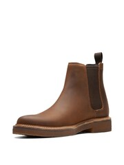 Clarks Brown Clarks Beeswax Leather Clarkdale Easy Boots - Image 4 of 7